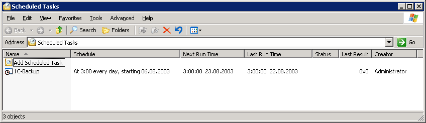 Sheduled Tasks
