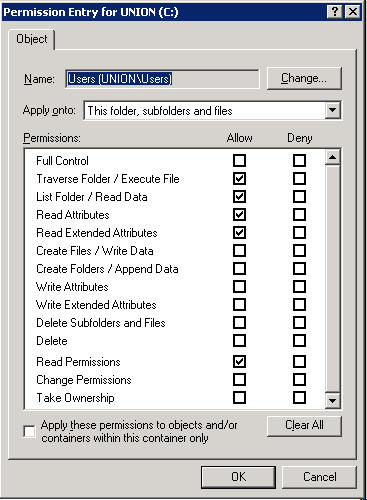 Propetries of disk C